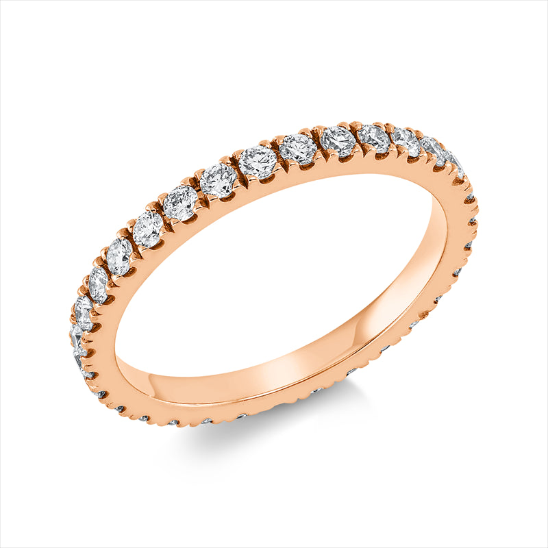 Ring    aus 750/-18 Karat Rotgold mit 31 Diamanten 0