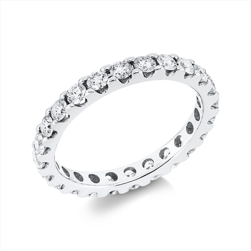 Ring    aus 750/-18 Karat Weißgold mit 24 Diamanten 1