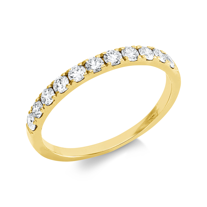 Ring    aus 750/-18 Karat Gelbgold mit 11 Diamanten 0
