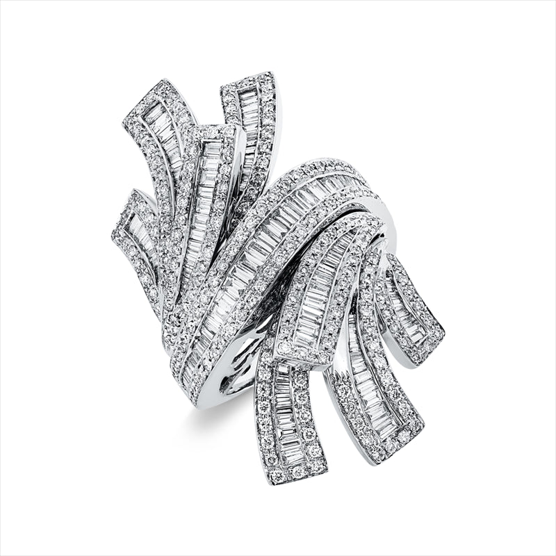 Ring    aus 750/-18 Karat Weißgold mit 355 Diamanten 2