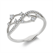 Ring    aus 750/-18 Karat Weißgold mit 33 Diamanten 0