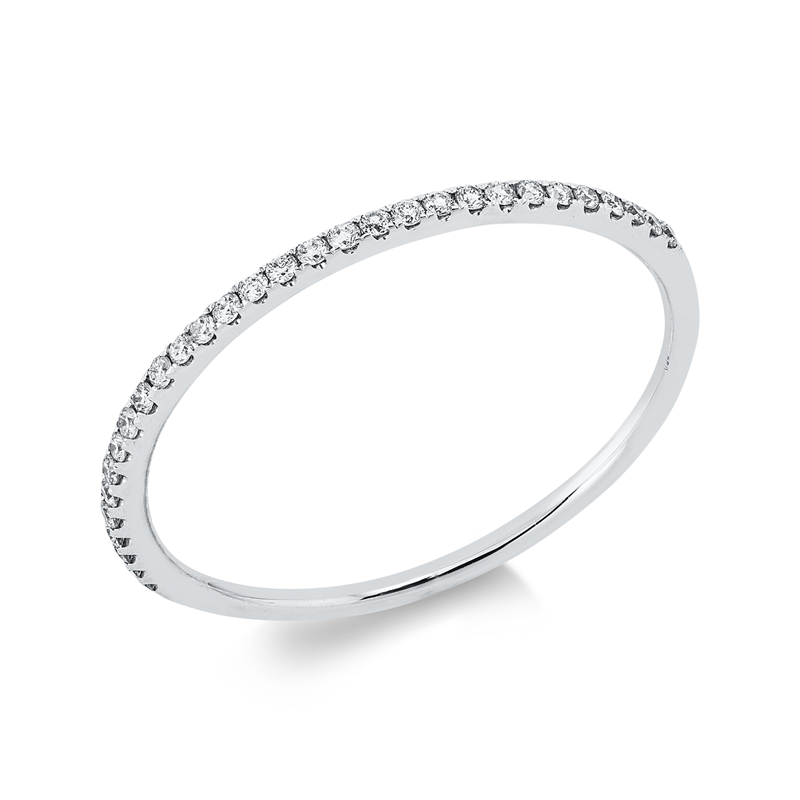 Ring    aus 750/-18 Karat Weißgold mit 30 Diamanten 0