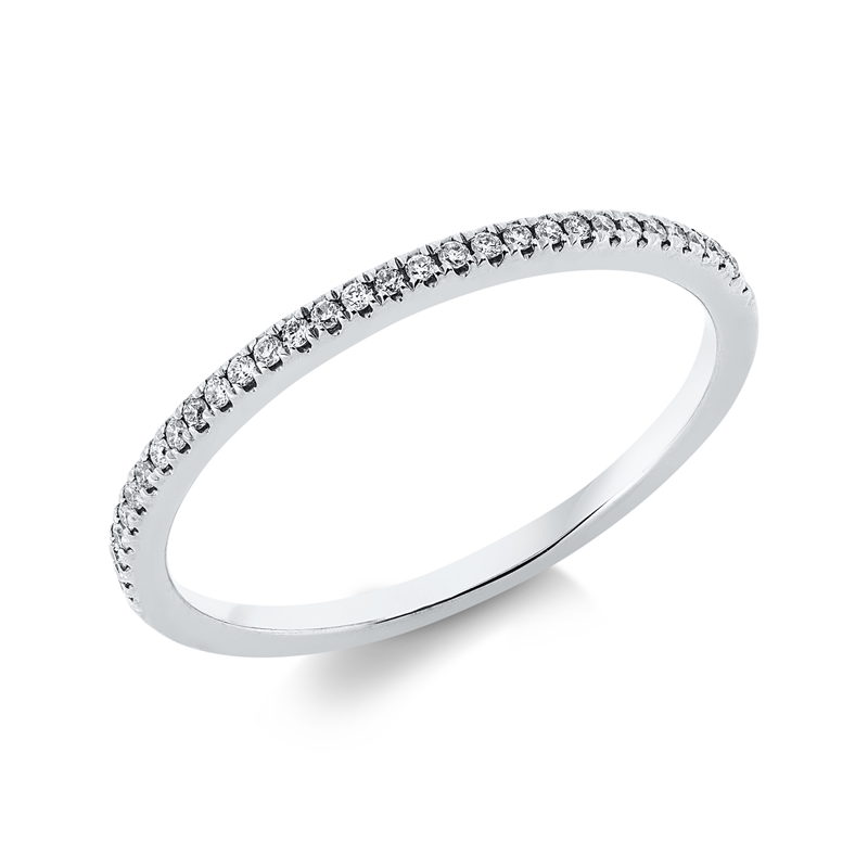 Ring    aus 750/-18 Karat Weißgold mit 31 Diamanten 0