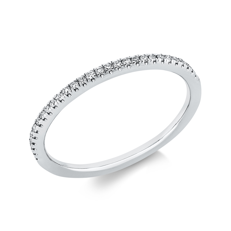 Ring    aus 750/-18 Karat Weißgold mit 29 Diamanten 0