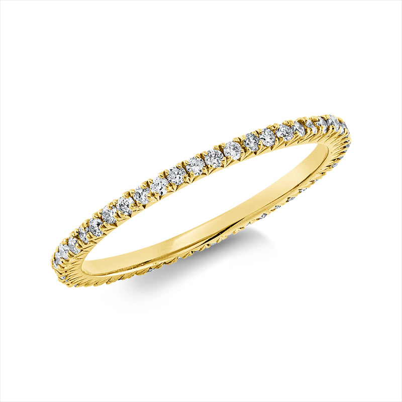 Ring    aus 750/-18 Karat Gelbgold mit 50 Diamanten 0