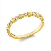 Ring    aus 750/-18 Karat Gelbgold mit 9 Diamanten 0