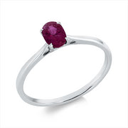 Ring mit Rubin  aus 750/-18 Karat Weißgold MPM_SKIP_FIELD 