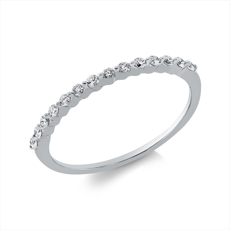 Ring    aus 750/-18 Karat Weißgold mit 14 Diamanten 0