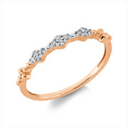 Ring    aus 750/-18 Karat Rotgold mit 12 Diamanten 0