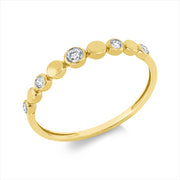Ring    aus 750/-18 Karat Gelbgold mit 5 Diamanten 0