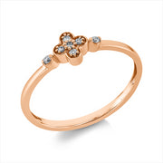 Ring    aus 750/-18 Karat Rotgold mit 7 Diamanten 0