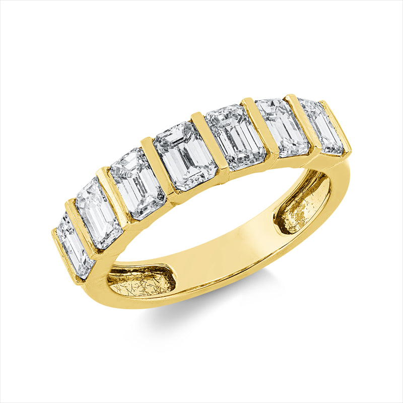 Ring    aus 750/-18 Karat Gelbgold mit 7 Diamanten 2