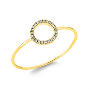 Ring    aus 750/-18 Karat Gelbgold mit 23 Diamanten 0