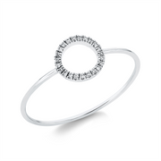 Ring    aus 750/-18 Karat Weißgold mit 23 Diamanten 0