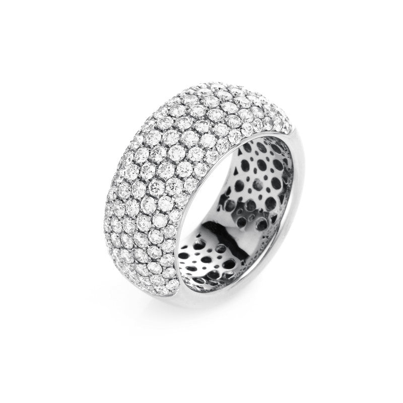 Ring    aus 750/-18 Karat Weißgold mit 128 Diamanten 2