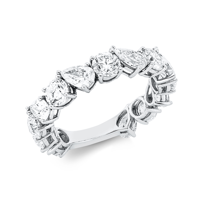 Ring    aus 750/-18 Karat Weißgold mit 14 Diamanten 3