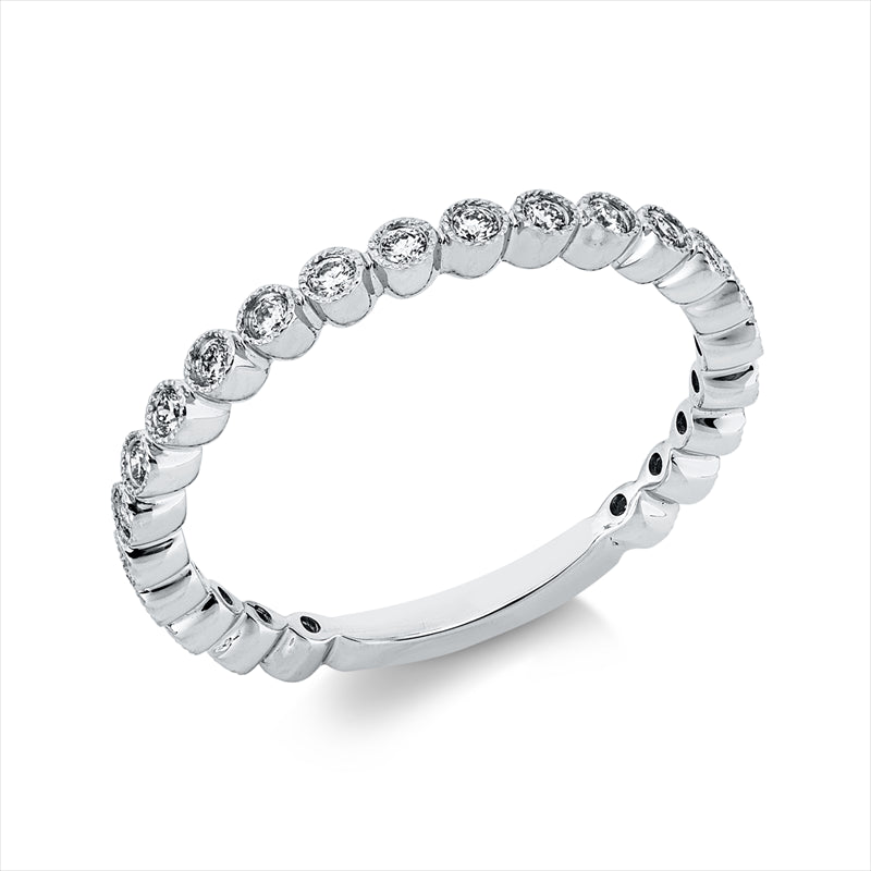 Ring    aus 750/-18 Karat Weißgold mit 23 Diamanten 0