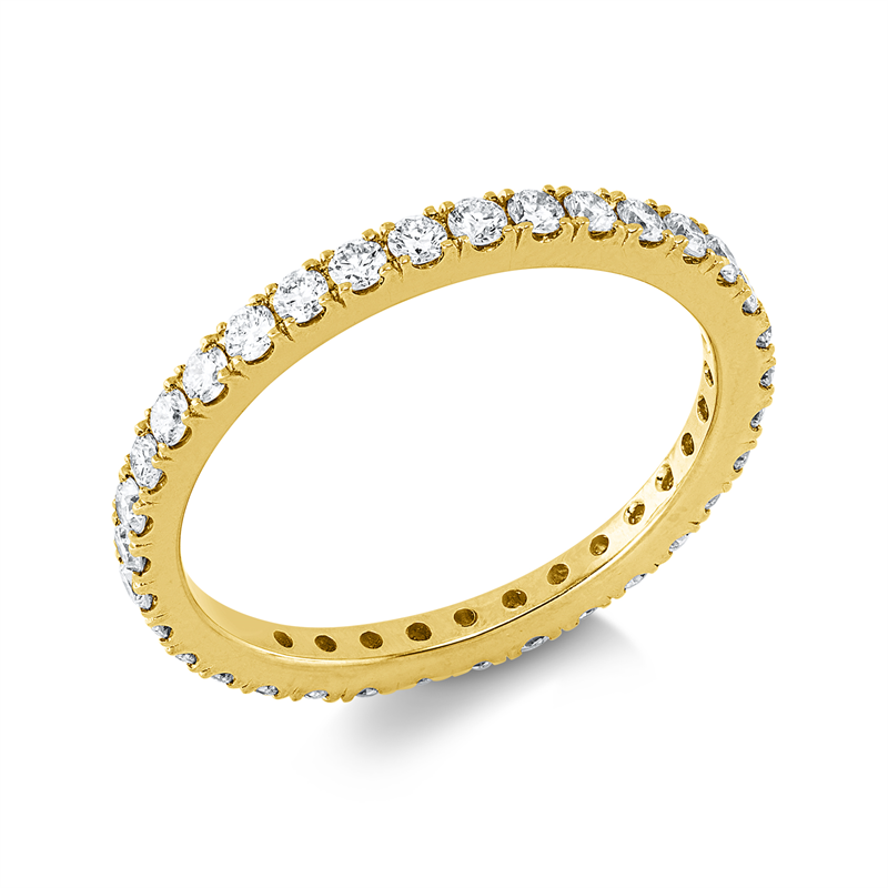 Ring    aus 750/-18 Karat Gelbgold mit 34 Diamanten 0