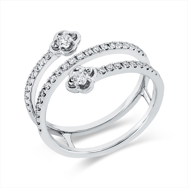 Ring    aus 750/-18 Karat Weißgold mit 41 Diamanten 0