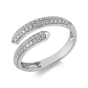 Ring    aus 750/-18 Karat Weißgold mit 60 Diamanten 0