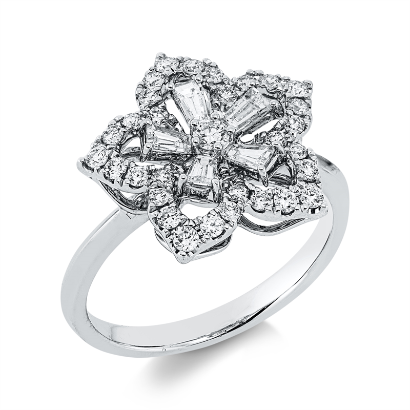 Ring    aus 750/-18 Karat Weißgold mit 36 Diamanten 0