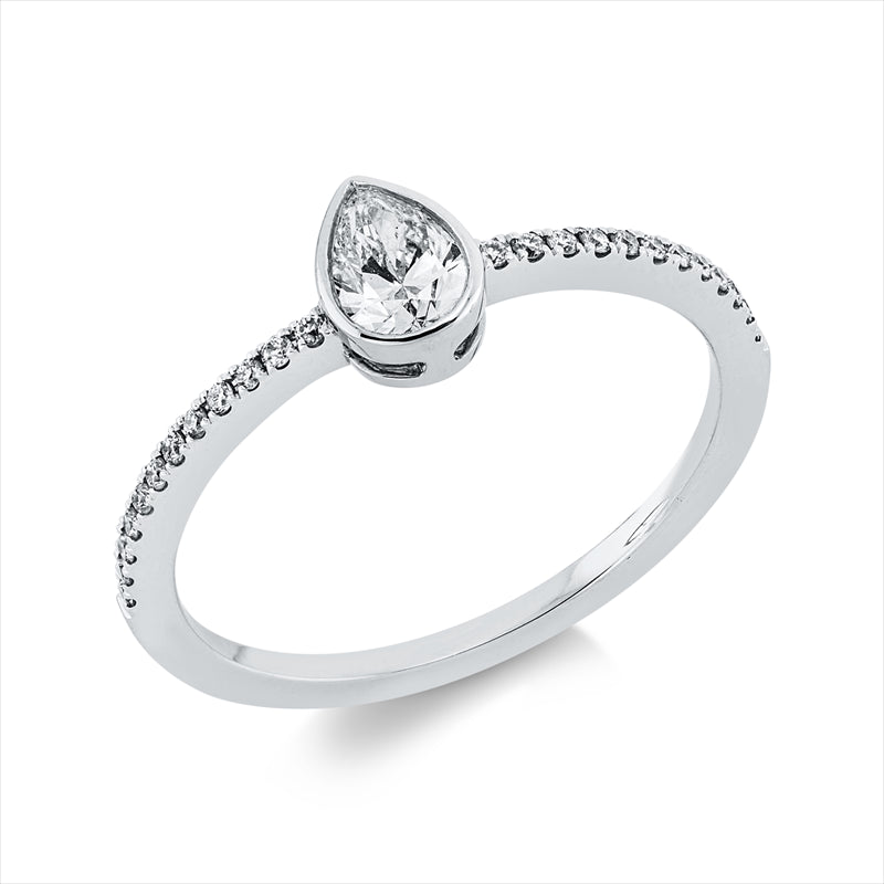 Ring    aus 750/-18 Karat Weißgold mit 25 Diamanten 0