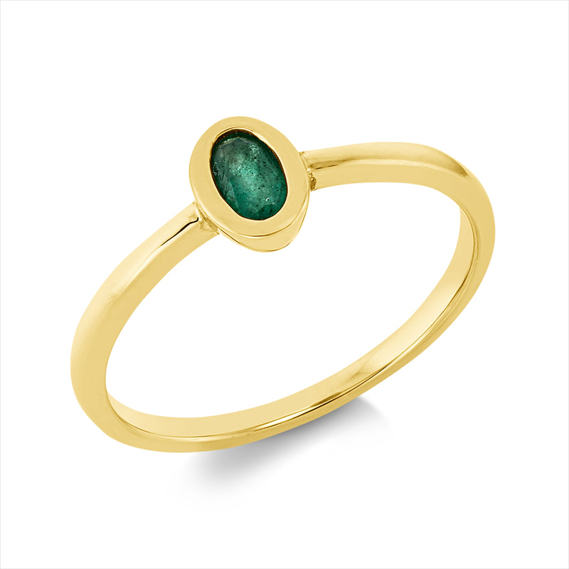 Ring mit Smaragd  aus 750/-18 Karat Gelbgold MPM_SKIP_FIELD 