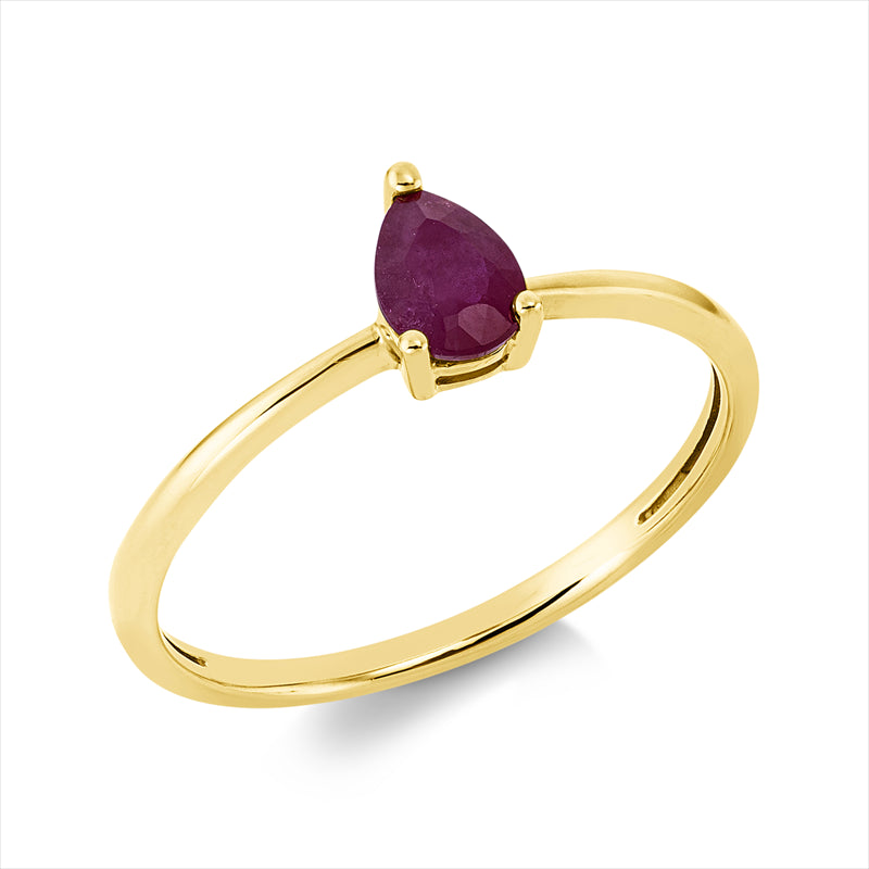 Ring mit Rubin  aus 750/-18 Karat Gelbgold MPM_SKIP_FIELD 