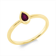 Ring mit Rubin  aus 750/-18 Karat Gelbgold MPM_SKIP_FIELD 