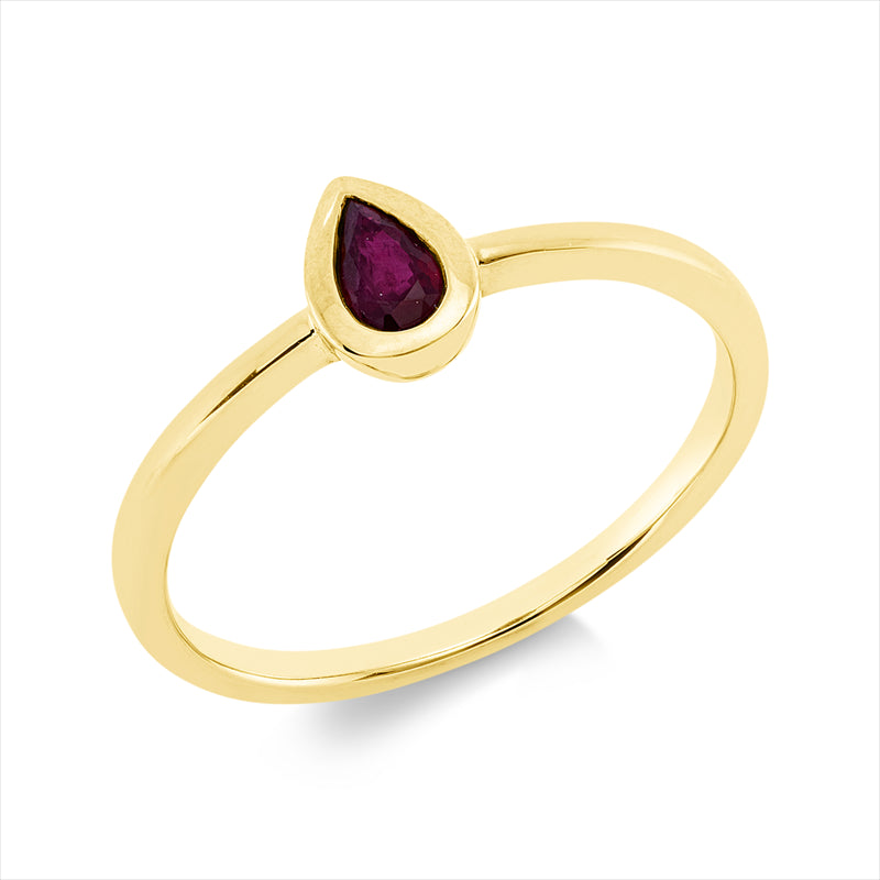 Ring mit Rubin  aus 750/-18 Karat Gelbgold MPM_SKIP_FIELD 