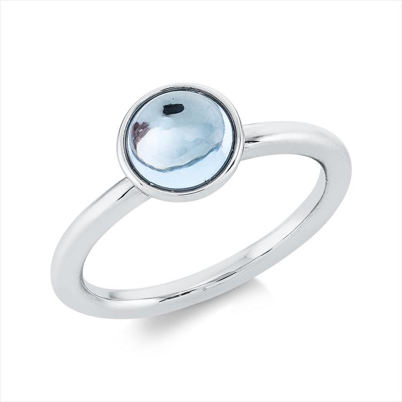Ring mit Topas  aus 750/-18 Karat Weißgold  