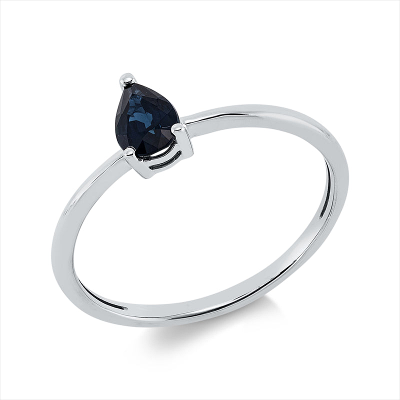 Ring mit Saphir  aus 750/-18 Karat Weißgold MPM_SKIP_FIELD 