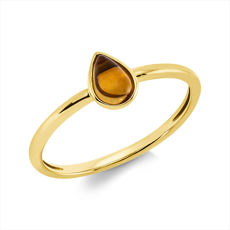 Ring mit Citrin  aus 750/-18 Karat Gelbgold MPM_SKIP_FIELD 