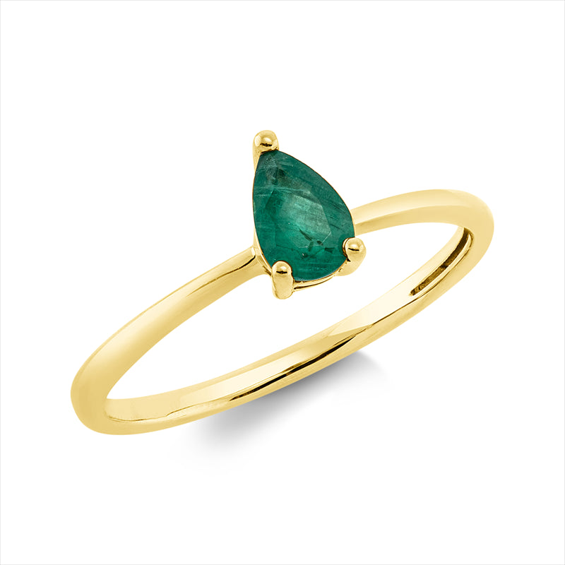 Ring mit Smaragd  aus 750/-18 Karat Gelbgold MPM_SKIP_FIELD 