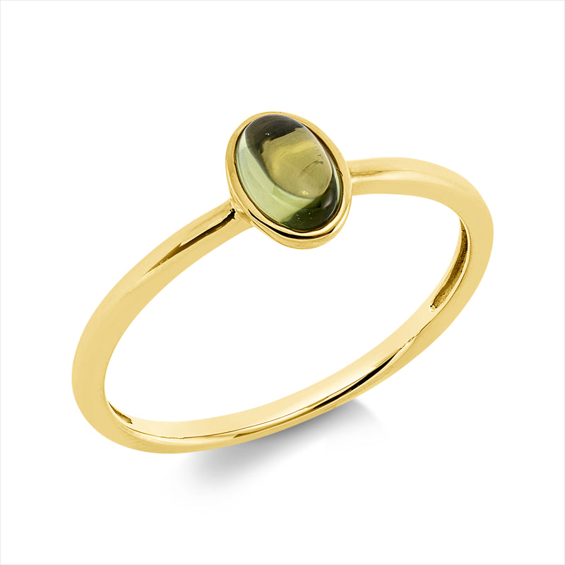 Ring mit Peridot  aus 750/-18 Karat Gelbgold MPM_SKIP_FIELD 