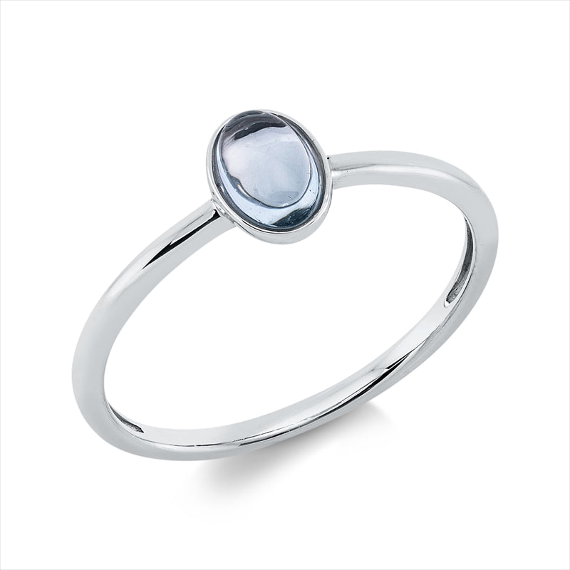 Ring mit Topas  aus 750/-18 Karat Weißgold MPM_SKIP_FIELD 