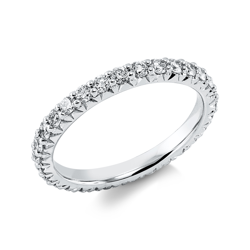 Ring    aus 750/-18 Karat Weißgold mit 30 Diamanten 0