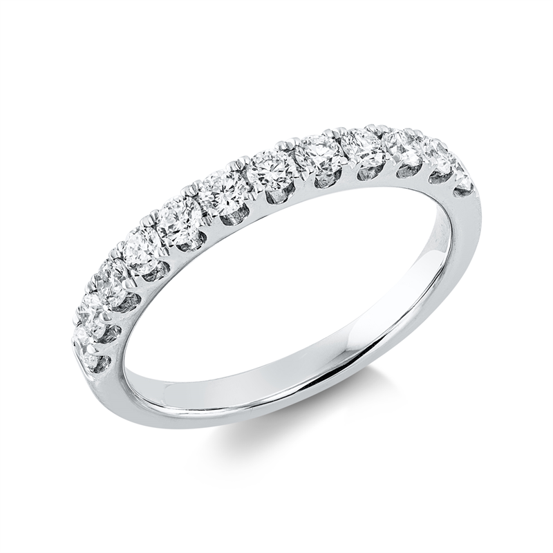 Ring    aus 750/-18 Karat Weißgold mit 12 Diamanten 0