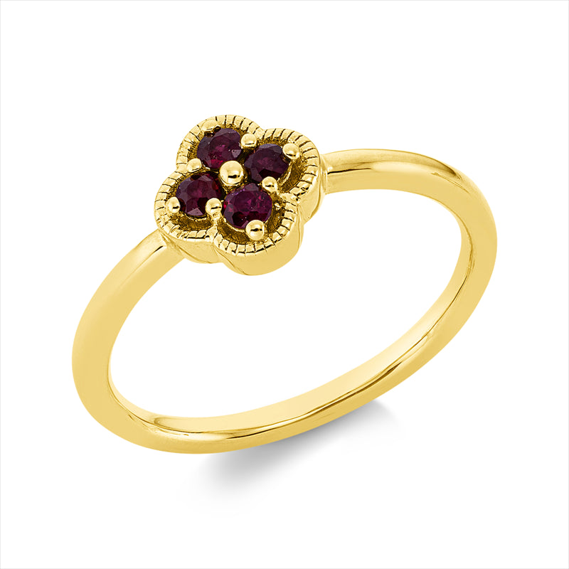 Ring mit Rubin  aus 750/-18 Karat Gelbgold MPM_SKIP_FIELD 