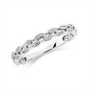 Ring    aus 750/-18 Karat Weißgold mit 36 Diamanten 0