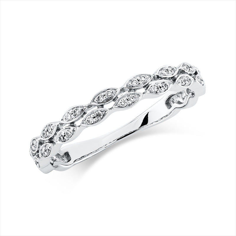 Ring    aus 750/-18 Karat Weißgold mit 36 Diamanten 0