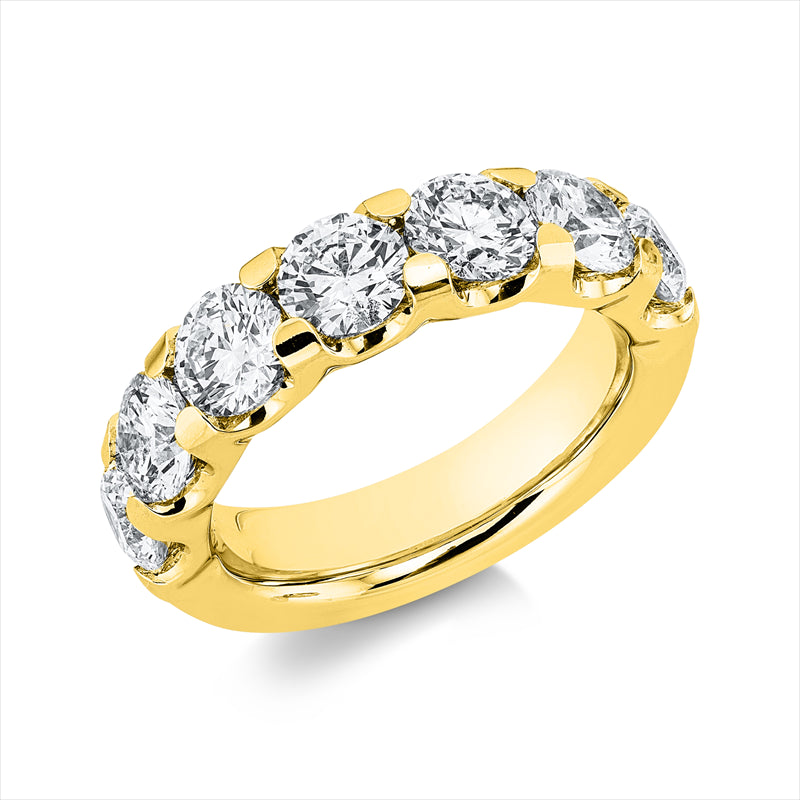 Ring    aus 750/-18 Karat Gelbgold mit 7 Diamanten 3