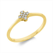 Ring    aus 750/-18 Karat Gelbgold mit 9 Diamanten 0