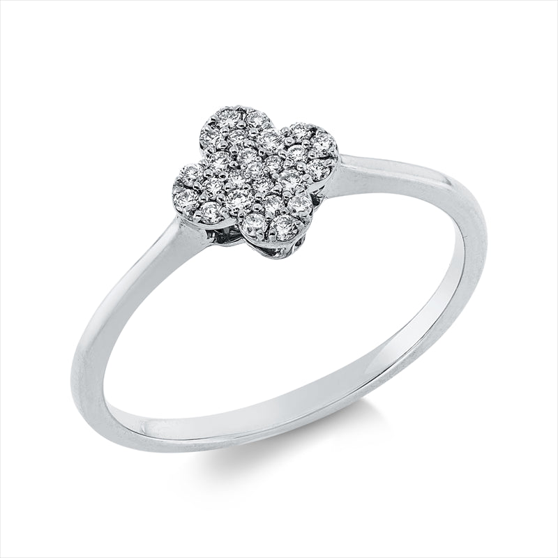 Ring    aus 750/-18 Karat Weißgold mit 25 Diamanten 0