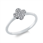 Ring    aus 750/-18 Karat Weißgold mit 25 Diamanten 0