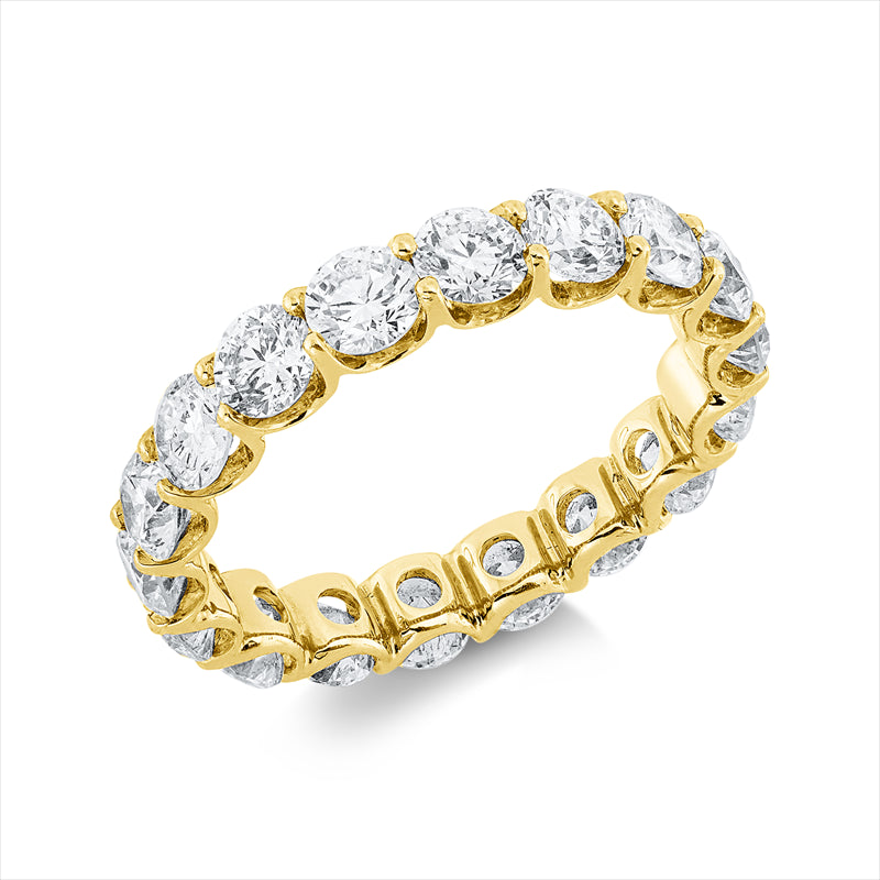 Ring    aus 750/-18 Karat Gelbgold mit 18 Diamanten 3