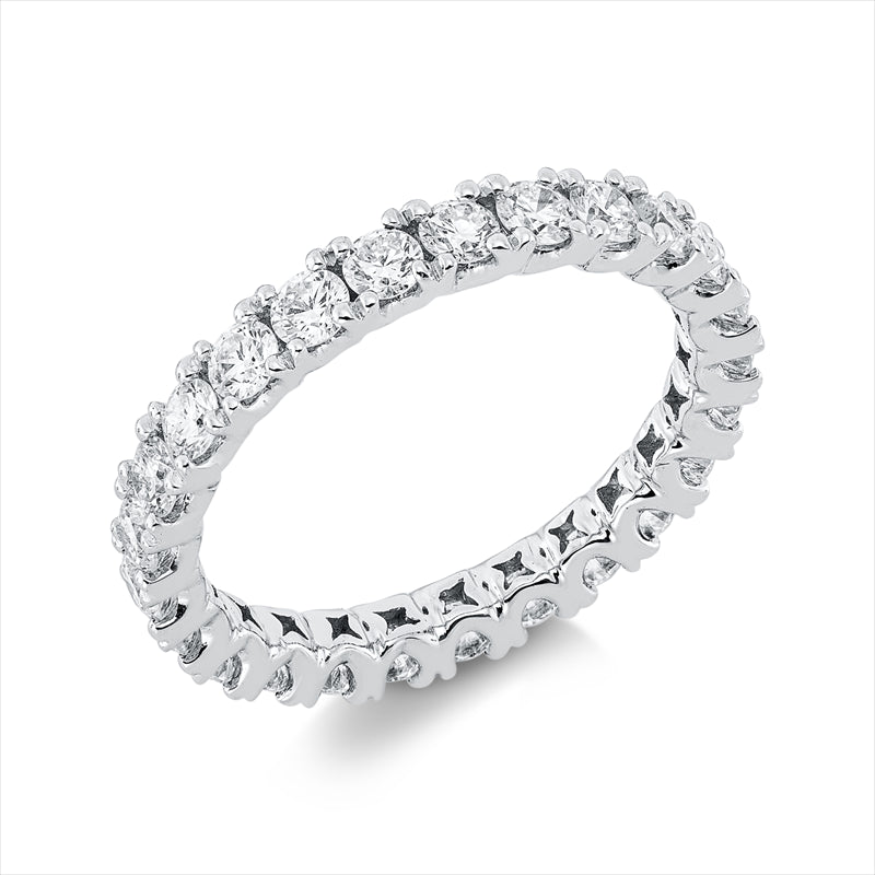 Ring    aus 750/-18 Karat Weißgold mit 25 Diamanten 1