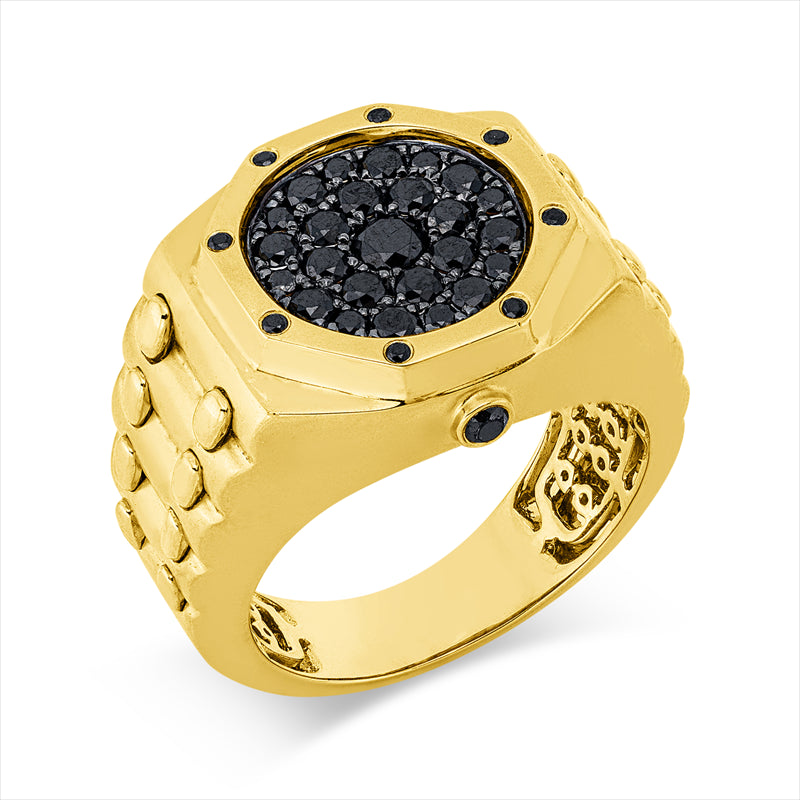 Ring    aus 750/-18 Karat Gelbgold mit 34 Diamanten 0