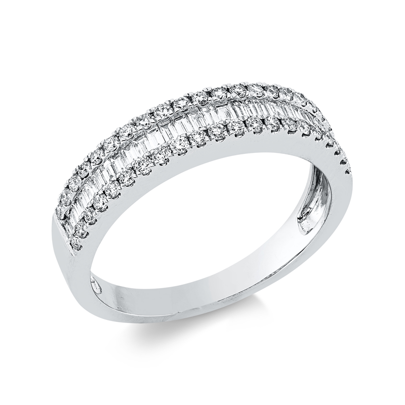 Ring    aus 750/-18 Karat Weißgold mit 67 Diamanten 0