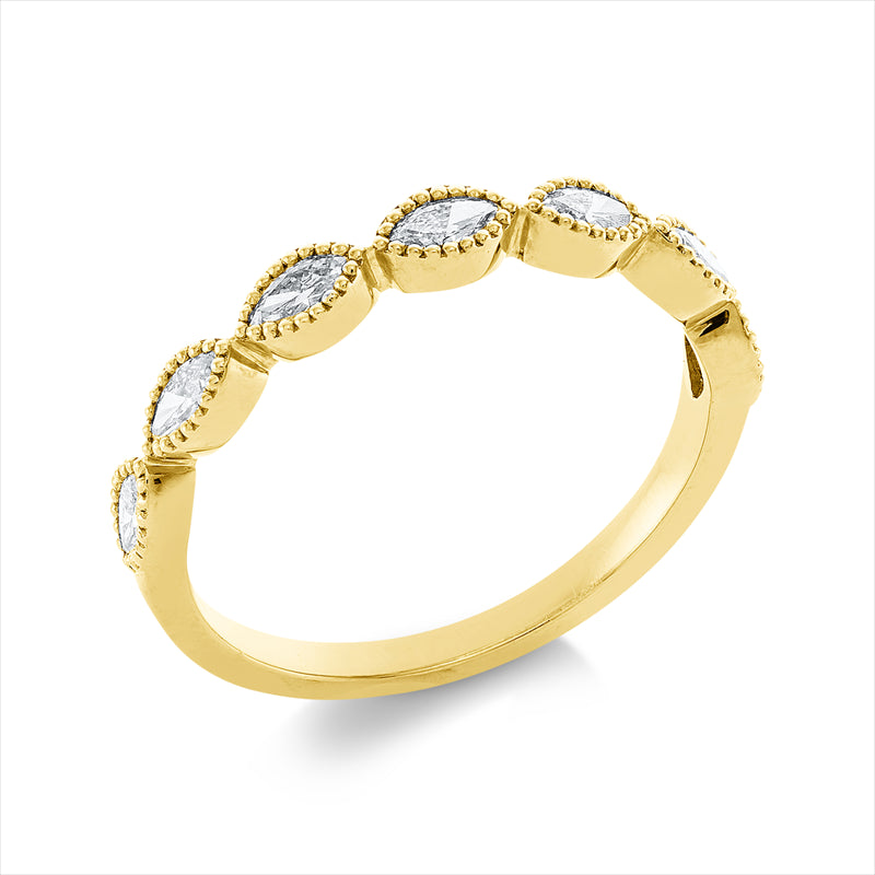 Ring    aus 750/-18 Karat Gelbgold mit 7 Diamanten 0